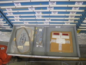 LISTA HEAVY DUTY 9-DRAWER PARTS CABINET W/ CONTENTS (W-50) LOADING & HANDLING FEE $25-